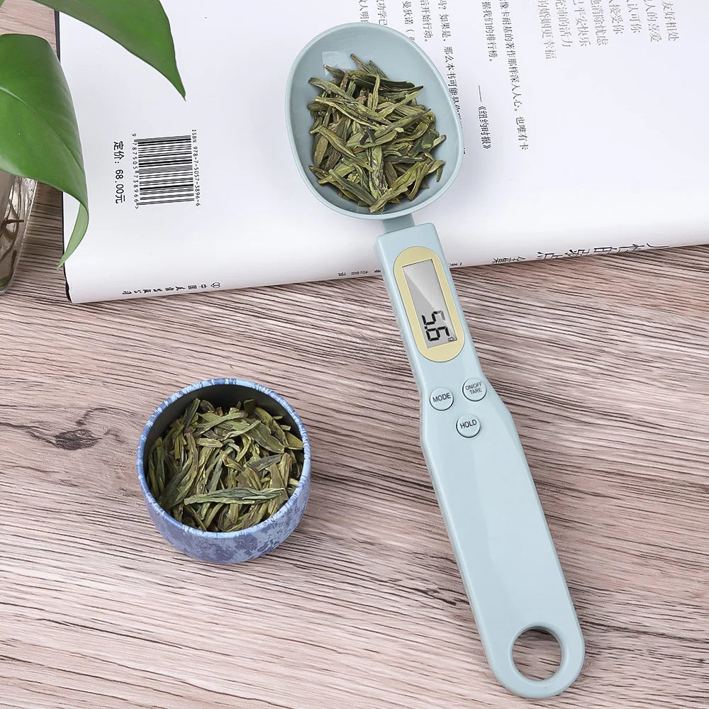 500g/0.1g LCD Digital Kitchen Measuring Spoon Eco-Friendly Plastic Baking Scale Mini Weighing Spoon for Cooking & Baking