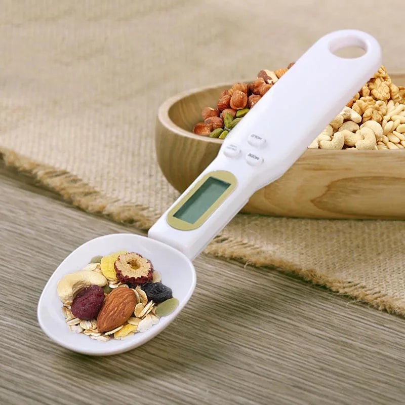 500g/0.1g LCD Digital Kitchen Measuring Spoon Eco-Friendly Plastic Baking Scale Mini Weighing Spoon for Cooking & Baking