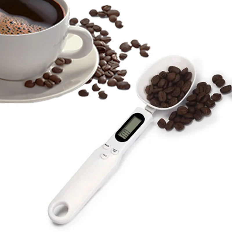500g/0.1g LCD Digital Kitchen Measuring Spoon Eco-Friendly Plastic Baking Scale Mini Weighing Spoon for Cooking & Baking