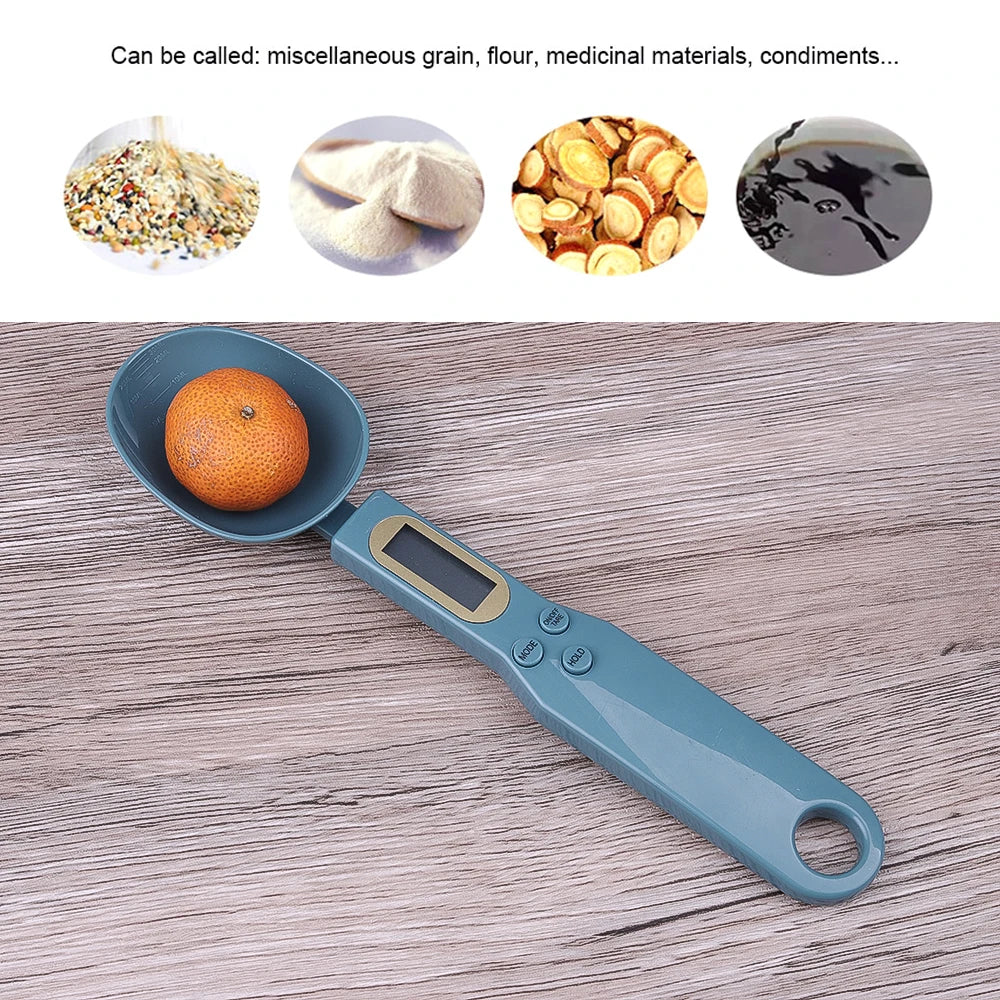500g/0.1g LCD Digital Kitchen Measuring Spoon Eco-Friendly Plastic Baking Scale Mini Weighing Spoon for Cooking & Baking
