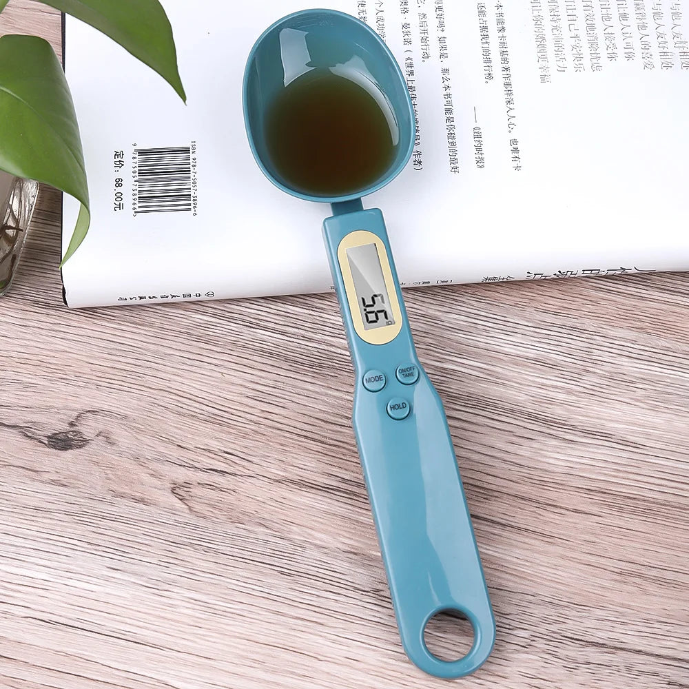 500g/0.1g LCD Digital Kitchen Measuring Spoon Eco-Friendly Plastic Baking Scale Mini Weighing Spoon for Cooking & Baking
