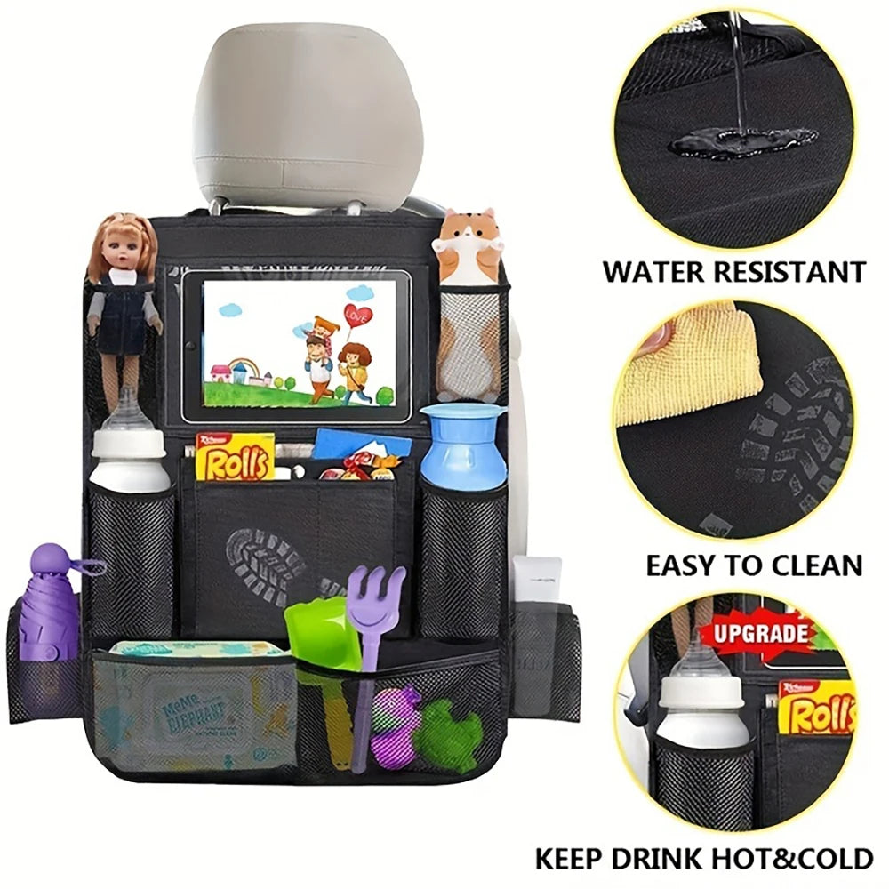 Multi-Functional Car Seat Back Pocket Storage Bag - Durable Trunk Box Bag for Organizing And Stowing