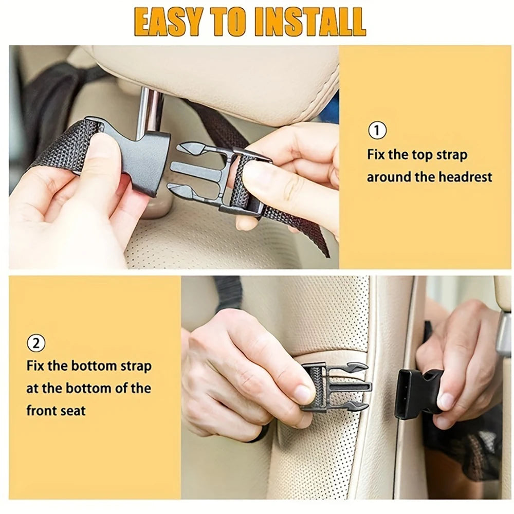 Multi-Functional Car Seat Back Pocket Storage Bag - Durable Trunk Box Bag for Organizing And Stowing