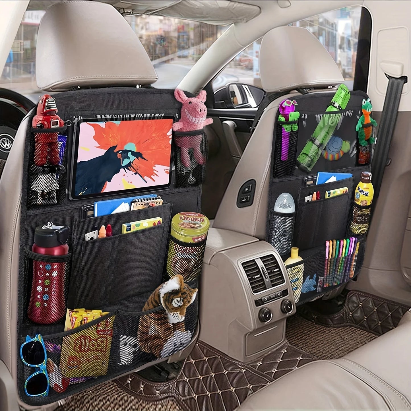 Multi-Functional Car Seat Back Pocket Storage Bag - Durable Trunk Box Bag for Organizing And Stowing